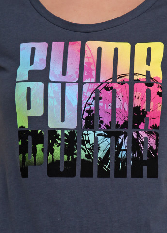 Темно-серая всесезон футболка с коротким рукавом Puma