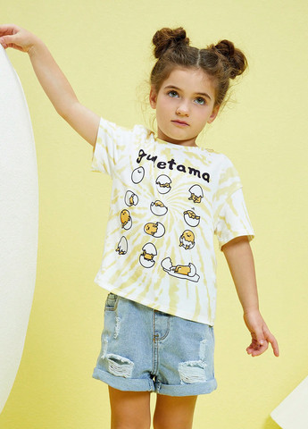 Комбинированная летняя футболка SHEIN