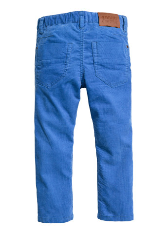 Васильковые демисезонные прямые джинсы H&M