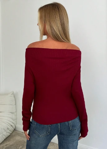 Бордова блуза SHEIN