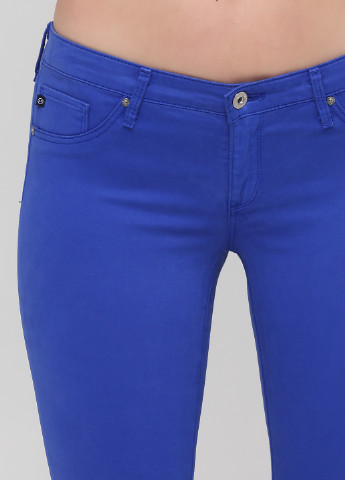 Синие кэжуал демисезонные зауженные брюки Adriano Goldschmied