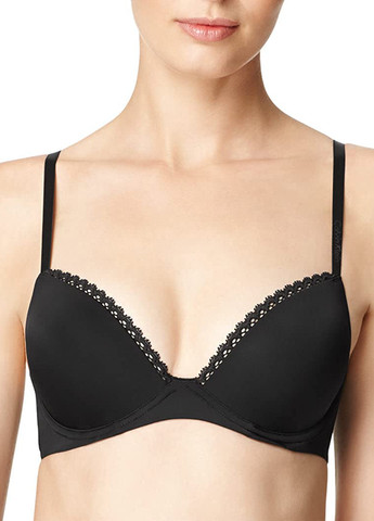 Черный демисезонный комплект (лиф, трусики) Calvin Klein