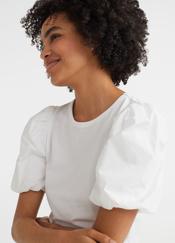 Белая летняя блуза H&M
