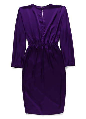 Фіолетова коктейльна, кежуал сукня на запах, футляр Boohoo однотонна