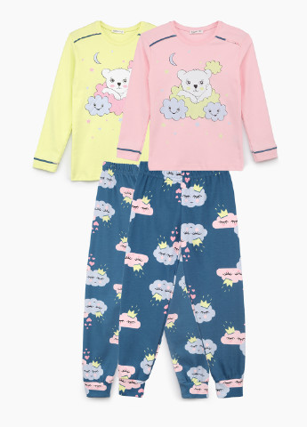 Комбинированная всесезон пижама (лонгслив, брюки) (2 шт.) лонгслив + брюки Nicoletta