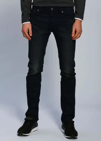 Темно-синие демисезонные слим джинсы Levi's