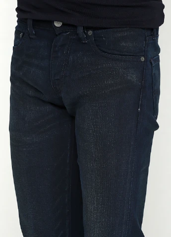 Темно-синие демисезонные слим джинсы Levi's