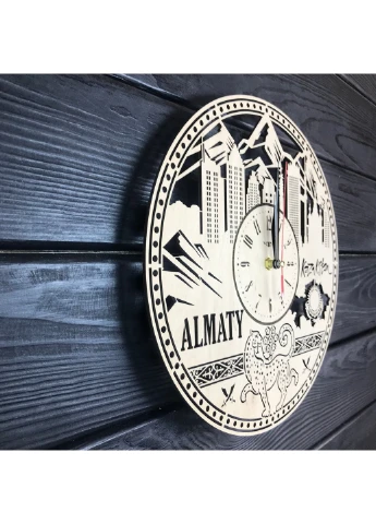 Интерьерные часы на стену «Алма-Ата, Казахстан» 7Arts (253567157)