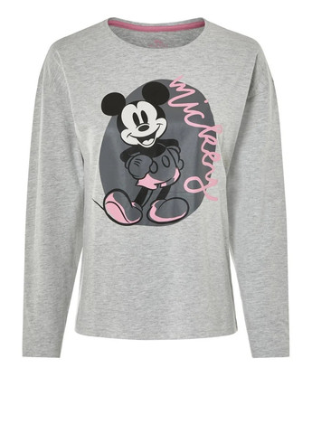 Сіра всесезон піжама (лонгслів, штани) лонгслів + брюки Disney