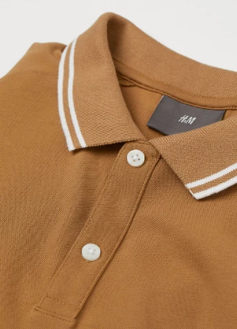 Темно-бежева футболка H&M