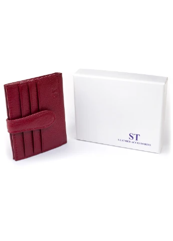 Жіночий шкіряний гаманець-візитниця 10х8х1,5 см st leather (252133905)