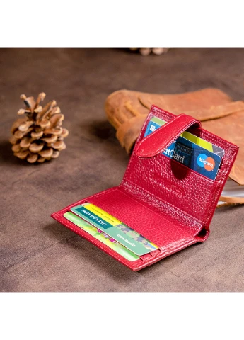 Жіночий шкіряний гаманець-візитниця 10х8х1,5 см st leather (252133905)