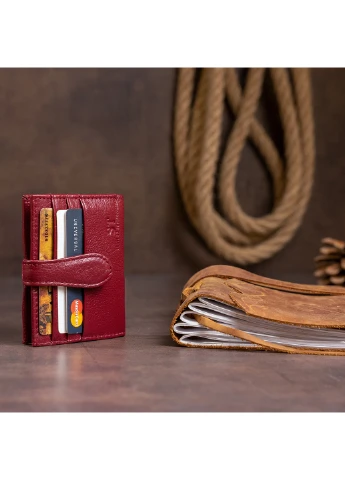 Жіночий шкіряний гаманець-візитниця 10х8х1,5 см st leather (252133905)