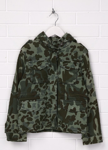 Оливковая (хаки) демисезонная куртка Macchia