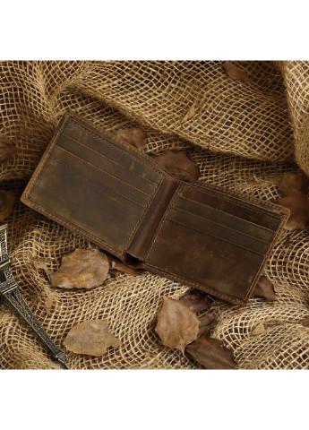 Мужской кожаный кошелек 11,5х9,5 см Vintage (229458972)