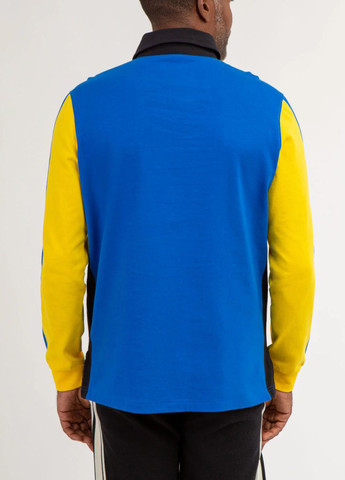 Сине-желтая футболка-поло для мужчин U.S. Polo Assn. колор блок