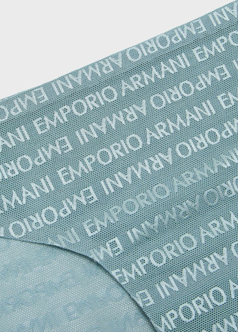 Бирюзовый демисезонный комплект (бюстгальтер, трусики) Emporio Armani