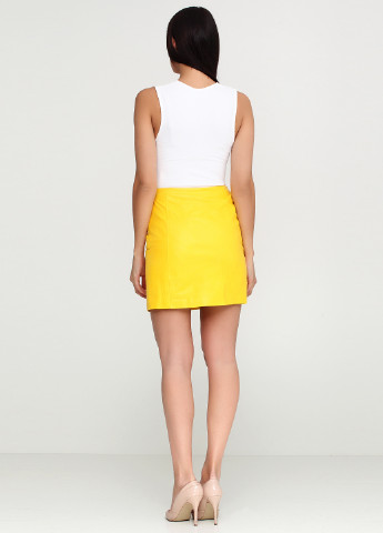 Желтая кэжуал однотонная юбка Ralph Lauren мини