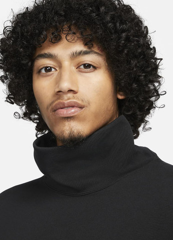 Черный свитшот fb8169-010 Nike однотонный без декора (321974945)