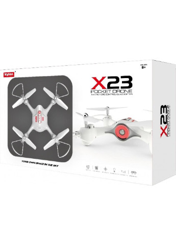 Іграшка радіокерована Квадрокоптер 2.4 GHz 21 cм White (X23_White) Syma (254080728)