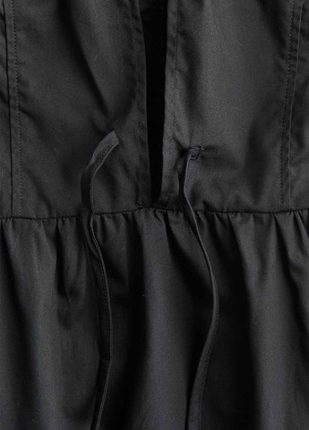 Чорна кежуал сукня а-силует H&M однотонна