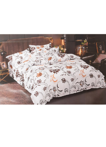 Комплект постельного белья с цветочным принтом полуторка Let's Shop (256547412)