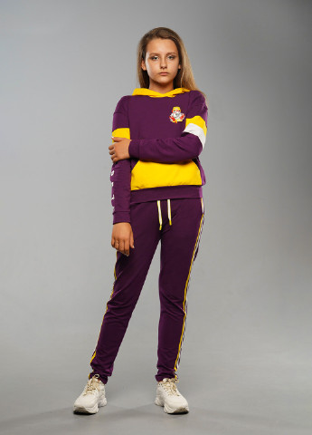 Фіолетовий демісезонний спортивний костюм з малюнком Sinthia (192445494)