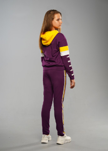 Фіолетовий демісезонний спортивний костюм з малюнком Sinthia (192445494)