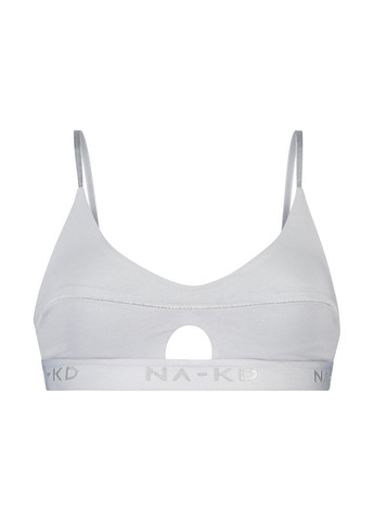 Світло-сірий топ бюстгальтер Hunkemoller без кісточок бавовна