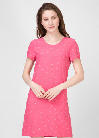 Красное кэжуал платье платье-футболка Gant с рисунком