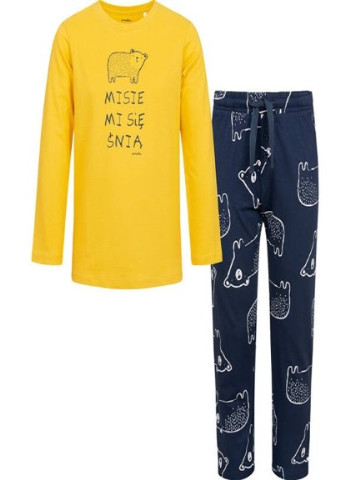 Желтая всесезон пижама для мальчика Endo C04V013