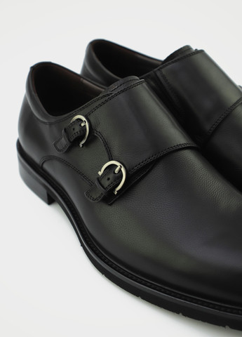 Черные кэжуал, классические туфли Respect с ремешком