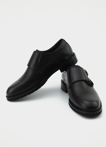 Черные кэжуал, классические туфли Respect с ремешком