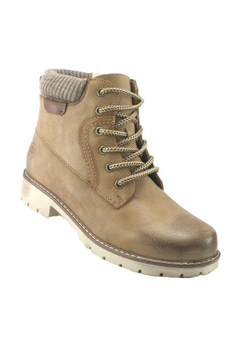 Зимние ботинки тимберленды No Brand с потертостями, со шнуровкой