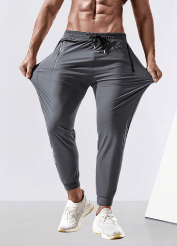 Серые спортивные летние джоггеры брюки SHEIN