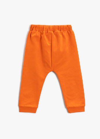 Оранжевые кэжуал демисезонные брюки джоггеры KOTON