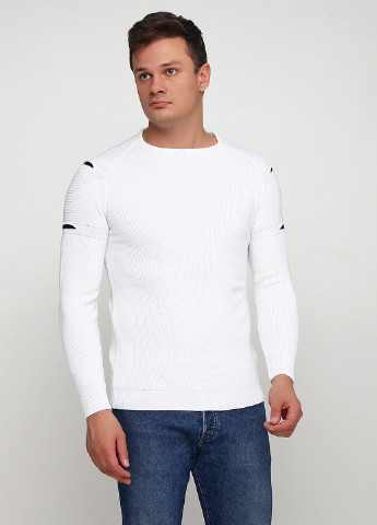Белый демисезонный свитер Leo Polo