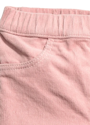 Светло-розовые домашние демисезонные брюки H&M