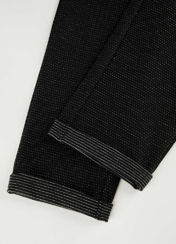 Черные кэжуал демисезонные брюки зауженные DeFacto