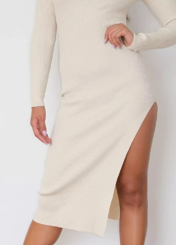 Молочное коктейльное платье Missguided однотонное