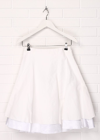 Белая кэжуал однотонная юбка Laura Biagiotti миди