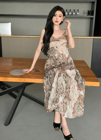 Летний женский сарафан SHEIN в цветочек