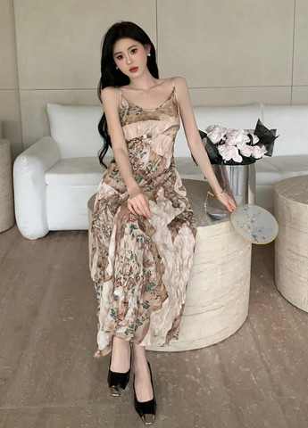 Летний женский сарафан SHEIN в цветочек