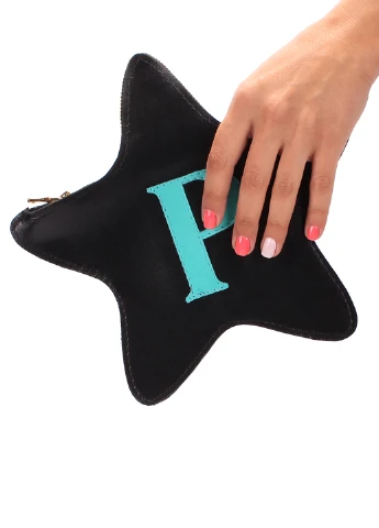 Кожаный клатч-косметичка STAR 24х24 см PoolParty (252414446)