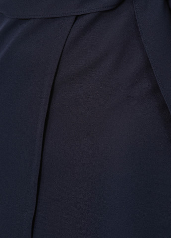 Темно-синее деловое платье на запах KOTON однотонное