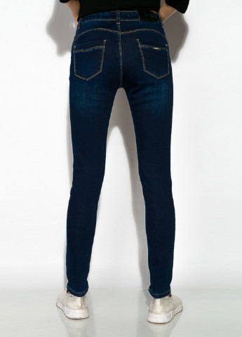 Темно-синие демисезонные скинни джинсы Time of Style