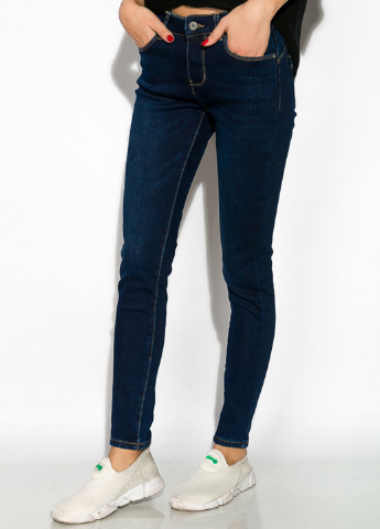 Темно-синие демисезонные скинни джинсы Time of Style