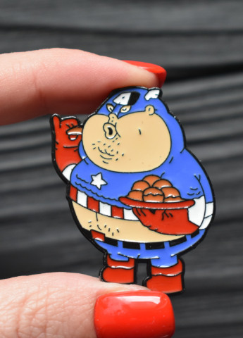 Металевий значок, пін, брошка "Капітан Америка. Марвел" Westwood Decor (252088659)