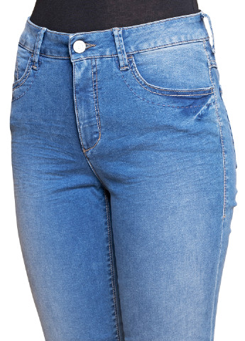 Голубые демисезонные зауженные джинсы Bogner