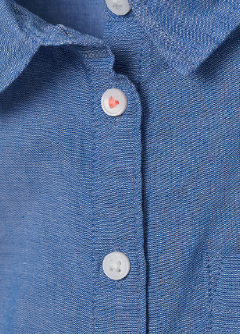 Синяя меланж блузка H&M летняя